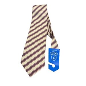 New Firsite Necktie Stripes 100% Silk Hand Made NWT